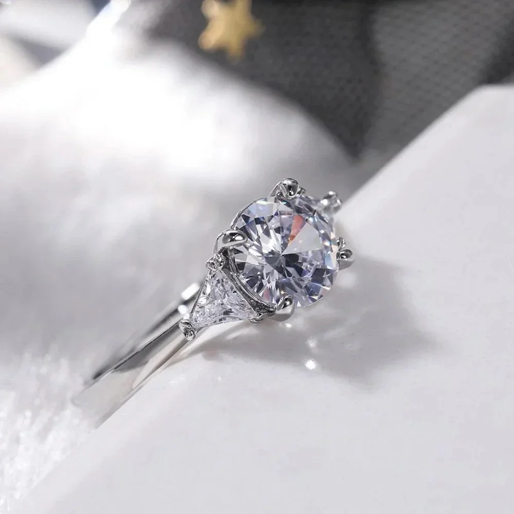 🔥OVAL CUT SILVER SOLITAIRE PROMISE WEDDING ENGAGEMENT RINGS, K762_4